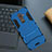 Custodia Silicone e Plastica Opaca Cover con Supporto per Nokia 7 Plus Blu