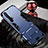 Custodia Silicone e Plastica Opaca Cover con Supporto per Realme X3 SuperZoom Blu