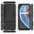 Custodia Silicone e Plastica Opaca Cover con Supporto per Realme X7 5G