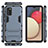 Custodia Silicone e Plastica Opaca Cover con Supporto per Samsung Galaxy A02s