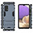Custodia Silicone e Plastica Opaca Cover con Supporto per Samsung Galaxy A32 5G