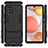 Custodia Silicone e Plastica Opaca Cover con Supporto per Samsung Galaxy A42 5G