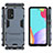 Custodia Silicone e Plastica Opaca Cover con Supporto per Samsung Galaxy A52s 5G