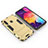 Custodia Silicone e Plastica Opaca Cover con Supporto per Samsung Galaxy A60 Oro