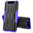 Custodia Silicone e Plastica Opaca Cover con Supporto per Samsung Galaxy A80 Viola