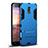 Custodia Silicone e Plastica Opaca Cover con Supporto per Samsung Galaxy C7 (2017) Cielo Blu