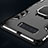 Custodia Silicone e Plastica Opaca Cover con Supporto per Samsung Galaxy S10