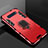 Custodia Silicone e Plastica Opaca Cover con Supporto per Samsung Galaxy S10 5G Rosso
