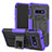 Custodia Silicone e Plastica Opaca Cover con Supporto per Samsung Galaxy S10e Viola