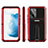 Custodia Silicone e Plastica Opaca Cover con Supporto per Samsung Galaxy S21 5G