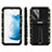 Custodia Silicone e Plastica Opaca Cover con Supporto per Samsung Galaxy S21 5G