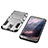 Custodia Silicone e Plastica Opaca Cover con Supporto per Samsung Galaxy S5 G900F G903F
