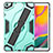 Custodia Silicone e Plastica Opaca Cover con Supporto per Samsung Galaxy Tab S5e 4G 10.5 SM-T725 Verde