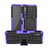 Custodia Silicone e Plastica Opaca Cover con Supporto per Sony Xperia 10 II