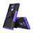 Custodia Silicone e Plastica Opaca Cover con Supporto per Sony Xperia XA2 Plus Viola