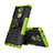 Custodia Silicone e Plastica Opaca Cover con Supporto per Sony Xperia XA2 Verde