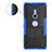 Custodia Silicone e Plastica Opaca Cover con Supporto per Sony Xperia XZ2