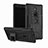 Custodia Silicone e Plastica Opaca Cover con Supporto per Sony Xperia XZ2 Premium Nero