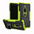 Custodia Silicone e Plastica Opaca Cover con Supporto per Sony Xperia XZ2 Premium Verde