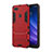 Custodia Silicone e Plastica Opaca Cover con Supporto per Xiaomi Mi 8 Lite