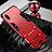 Custodia Silicone e Plastica Opaca Cover con Supporto per Xiaomi Redmi 7A Rosso