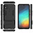 Custodia Silicone e Plastica Opaca Cover con Supporto per Xiaomi Redmi 9C