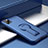Custodia Silicone e Plastica Opaca Cover con Supporto R01 per Apple iPhone 11 Pro Max Blu