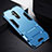 Custodia Silicone e Plastica Opaca Cover con Supporto R01 per Huawei Mate 20 Lite