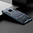 Custodia Silicone e Plastica Opaca Cover con Supporto R01 per Huawei Mate 20 X 5G Blu