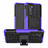 Custodia Silicone e Plastica Opaca Cover con Supporto R01 per Huawei P40 Viola