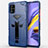 Custodia Silicone e Plastica Opaca Cover con Supporto R01 per Samsung Galaxy A51 5G