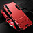 Custodia Silicone e Plastica Opaca Cover con Supporto R02 per Samsung Galaxy A90 5G Rosso