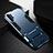 Custodia Silicone e Plastica Opaca Cover con Supporto R02 per Samsung Galaxy Note 10 Plus Blu