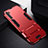 Custodia Silicone e Plastica Opaca Cover con Supporto R02 per Samsung Galaxy Note 10 Rosso