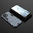Custodia Silicone e Plastica Opaca Cover con Supporto R03 per Xiaomi Mi 11 5G Blu