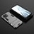 Custodia Silicone e Plastica Opaca Cover con Supporto R03 per Xiaomi Mi 11 5G Grigio