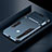 Custodia Silicone e Plastica Opaca Cover con Supporto R03 per Xiaomi Redmi Note 8 Blu