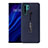 Custodia Silicone e Plastica Opaca Cover con Supporto T01 per Huawei P30 Pro Blu