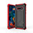 Custodia Silicone e Plastica Opaca Cover con Supporto T01 per Samsung Galaxy S10e Rosso e Nero