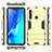 Custodia Silicone e Plastica Opaca Cover con Supporto T02 per Samsung Galaxy A9s