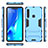 Custodia Silicone e Plastica Opaca Cover con Supporto T02 per Samsung Galaxy A9s
