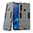 Custodia Silicone e Plastica Opaca Cover con Supporto T03 per Samsung Galaxy A9s Grigio