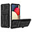 Custodia Silicone e Plastica Opaca Cover con Supporto YF1 per Samsung Galaxy A03s
