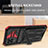 Custodia Silicone e Plastica Opaca Cover con Supporto YF1 per Samsung Galaxy A12