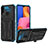 Custodia Silicone e Plastica Opaca Cover con Supporto YF1 per Samsung Galaxy A20s