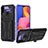 Custodia Silicone e Plastica Opaca Cover con Supporto YF1 per Samsung Galaxy A20s Viola
