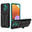Custodia Silicone e Plastica Opaca Cover con Supporto YF1 per Samsung Galaxy A32 5G Verde