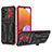 Custodia Silicone e Plastica Opaca Cover con Supporto YF1 per Samsung Galaxy A33 5G Rosso