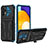 Custodia Silicone e Plastica Opaca Cover con Supporto YF1 per Samsung Galaxy A52s 5G