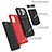 Custodia Silicone e Plastica Opaca Cover con Supporto YF1 per Samsung Galaxy M02s